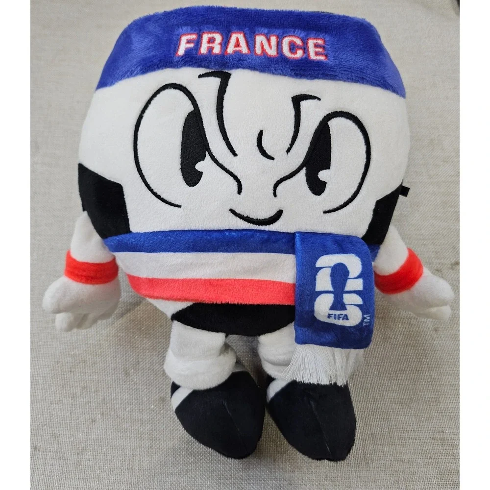 Jazwares FIFA World Cup 2026 France Fan Plush Soccer Ball Toy NWT Collectible